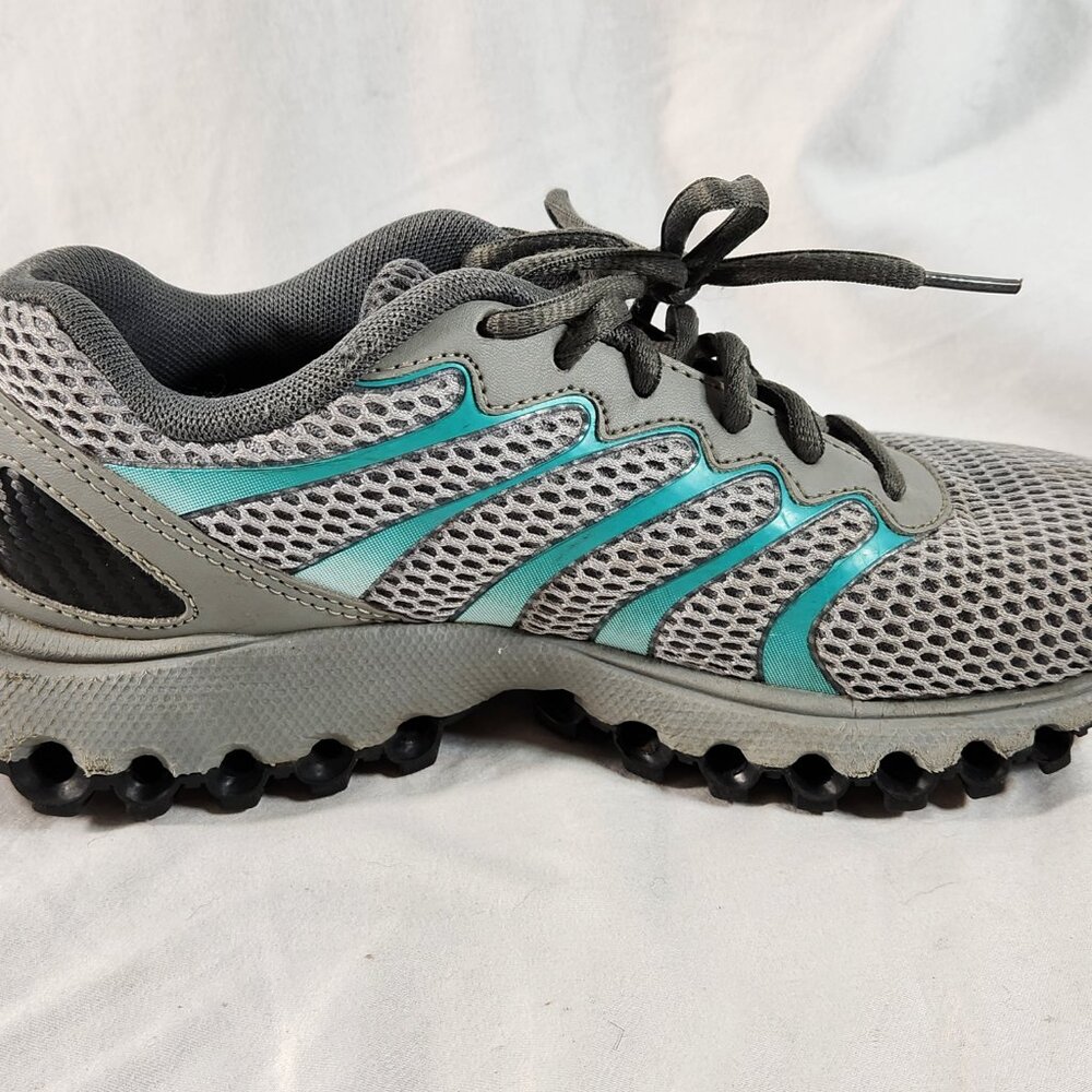 KSwiss Tubes Womens Size 7 Turquoise,  Black And Gray Sneakers VG Fast Ship - Picture 6 of 16